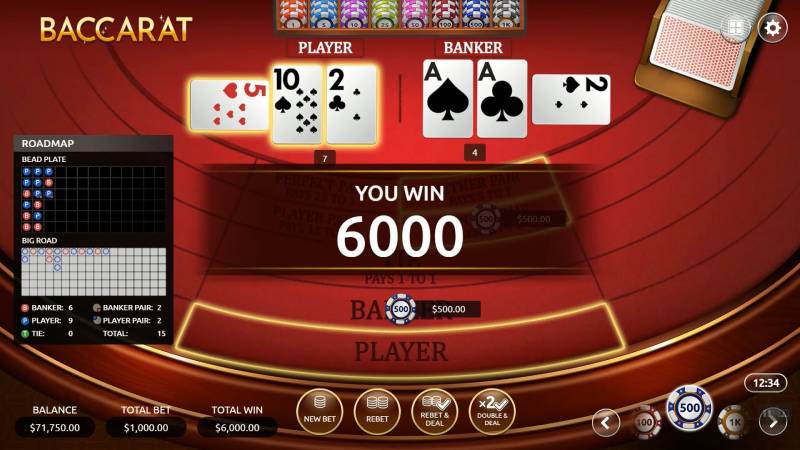 Cách xác định bên thắng trong baccarat