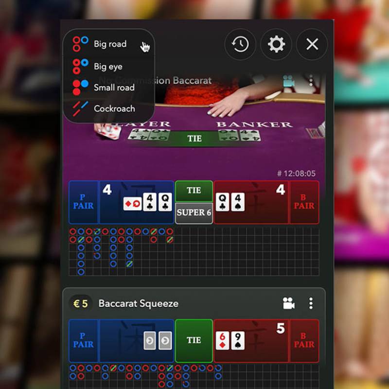Giao diện baccarat LEO88 trên thiết bị di động