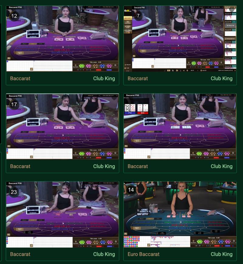 Trải nghiệm chơi baccarat tại FB88 sau khi đăng ký